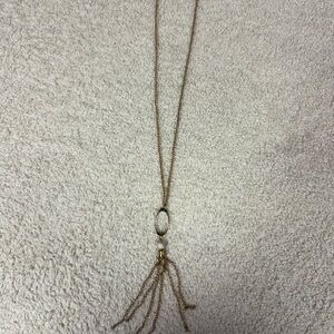 Elegant Gold Tassel Necklace